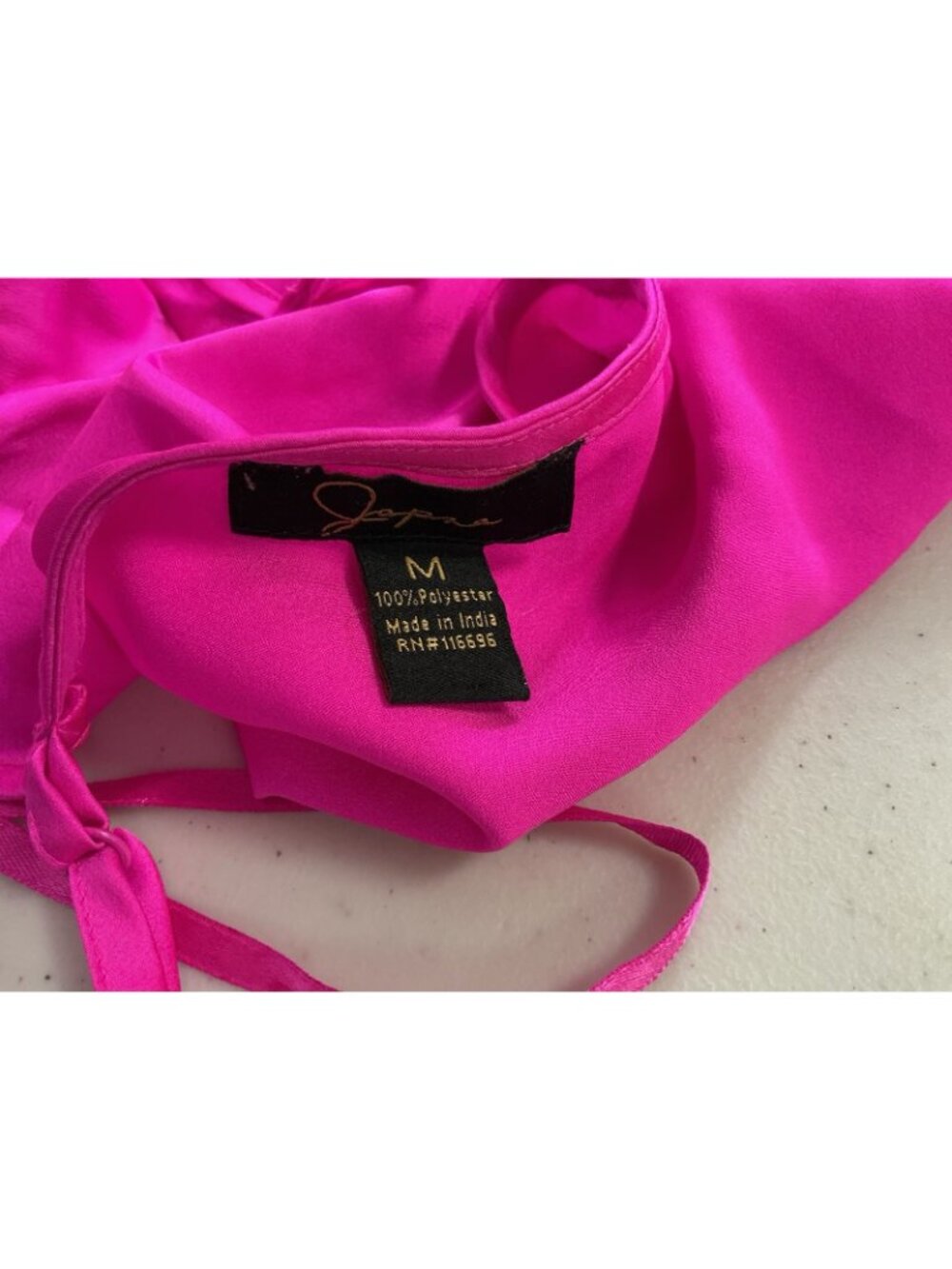 Japna Pink Slip Dress Satin Maxi Womens Medium - Picture 6 of 8